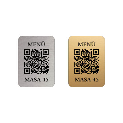 QR Menü Metal Masa Numarası 5