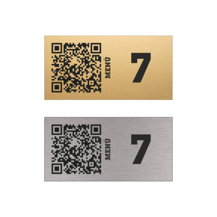 QR Menü Metal Masa Numarası 1