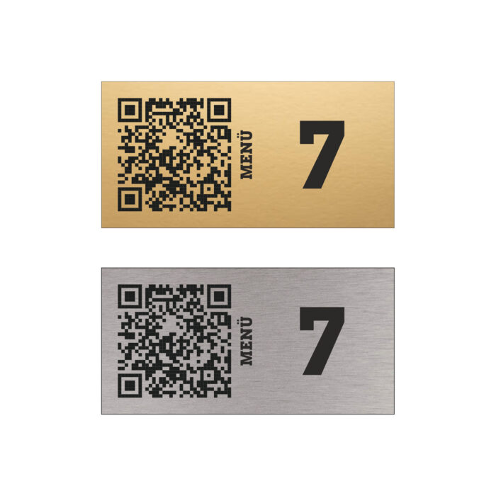 QR Menü Metal Masa Numarası 1